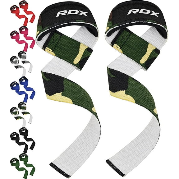 RDX Weight Lifting Straps Deadlifting Powerlifting, 5MM Neoprene Wrist Support Straps for Gym, Anti Slip 60CM Hand Bar Grip, Heavy Duty Bodybuilding Weightlifting Workout