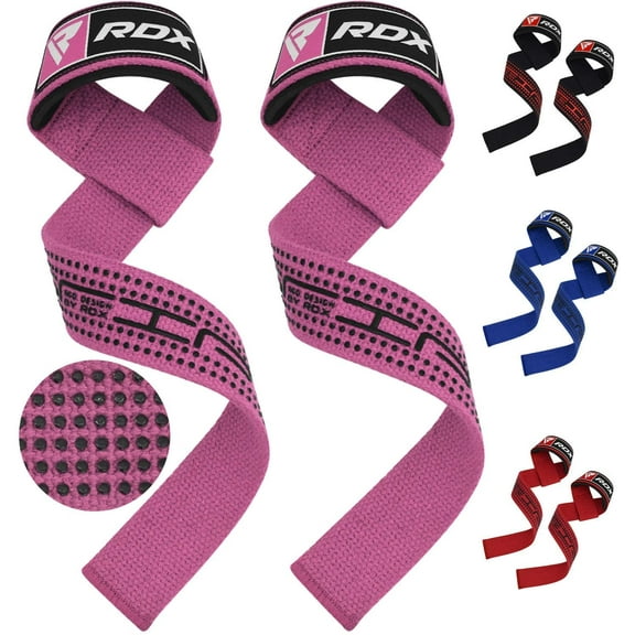 RDX Weight Lifting Straps, Deadlifting Powerlifting, 60CM Anti Slip Hand Bar Grip, 5MM Neoprene Wrist Support, Bodybuilding Workout Heavy Duty Weightlifting