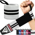 thumbnail image 1 of RDX Elasticated Pro 18 Cotton Weight Lifting Straps Unisex Black (2-Pack), 1 of 9