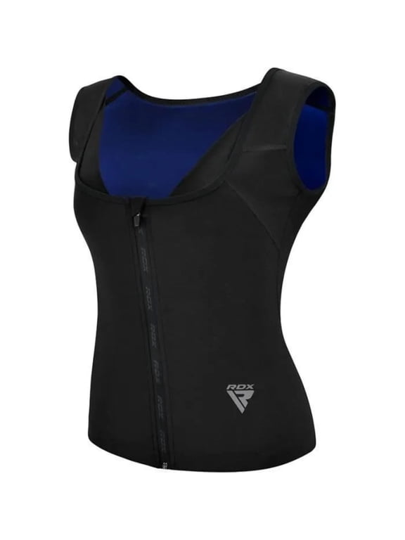 Women’s Sauna Vest Heat Trapping Sweat Waist Trainer - REACH OEKO TEX 100 Certified Body Shaper - Weight loss Trimmer Hot Corset Slimming Zipper Pullover - Gym Workout Fitness Tank Top