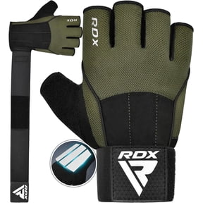 RDX Workout Gloves with, 15-Inch Long Support Strap Anti Slip Palm Protection, Weight Lifting, Powerlifting Deadlifting Bodybuilding Gym Fitness Exercise Training, Men Women