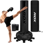 RDX XXL 330LBS Freestanding Punching Bag with Cover & Gloves   72  Adult Heavy Pedestal Punch Bag Set - 17 Suction Cup 8 Extended Legs Stand Base - Kick Boxing MMA Muay Thai Home Gym Fitness Training
