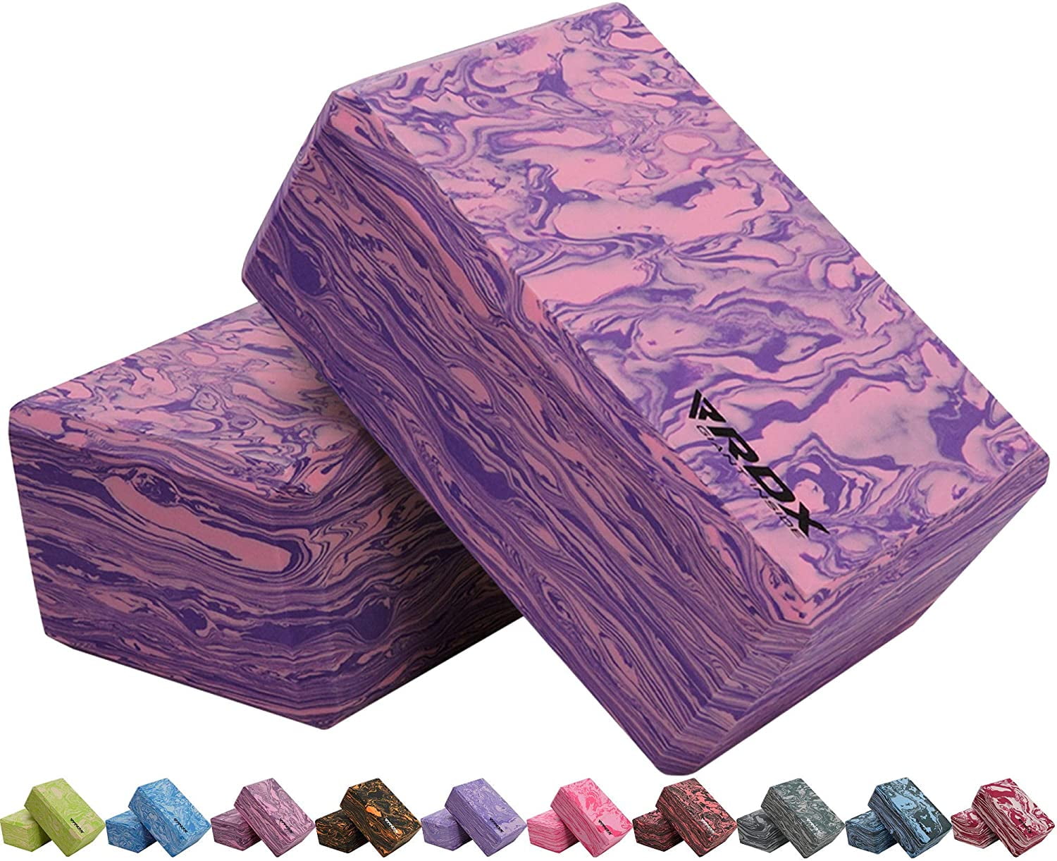 RDX Yoga Block, Non-Slip High-Density Eva Foam, Easy Grip Surface for Stability Strength Training PP (23x15x9.8CM)