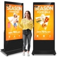 thumbnail image 1 of RDYMONKEY 55" 4K UHD Touchscreen Digital Signage Kiosk - Android 11, Commercial-Grade IPS LCD with 400 Nits Brightness, Floor Standing Interactive Advertising Display, 1 of 10