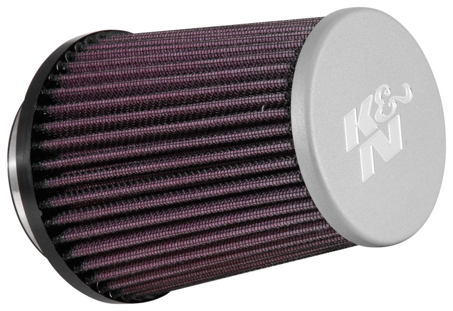 [RE-5287]KN Universal Air Filter.K&N Universal Rubber Filter 3in Flg 4-1/2inch OD B / 2-1/4inch H - Silver Top