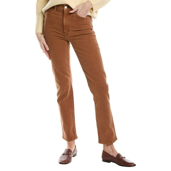 RE/DONE womens 70's Straight Washed Terracotta Jean, 24, Red