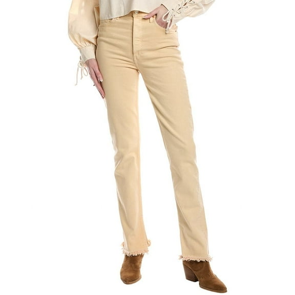 RE/DONE womens  70s Natural Sonora High-Rise Skinny Bootcut Jean, 24, Beige