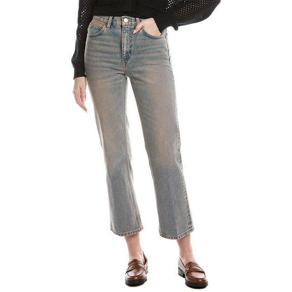 RE/DONE womens  70s Tinted Blush Loose Flare Jean, 23, Pink