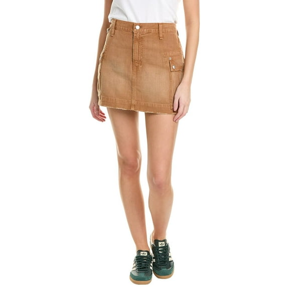 RE/DONE womens  Cargo Skirt, 28, Brown