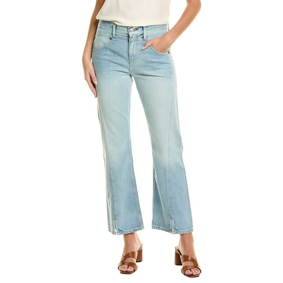 RE/DONE womens  Marea Mid-Rise Kick Flare Crop Jean, 24