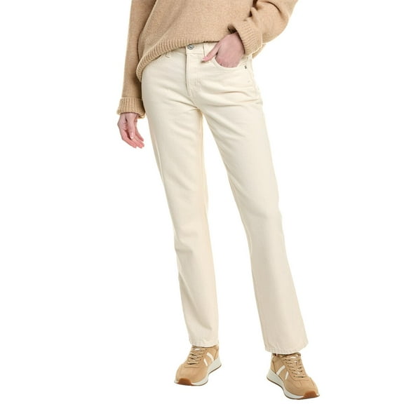 RE/DONE womens  & Pam The Anderson Nakedish Straight Fit Jean, 25, Beige