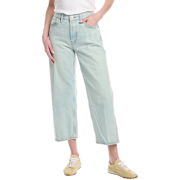 RE/DONE womens Ranchwater Loose Crop Jean, 25, Blue