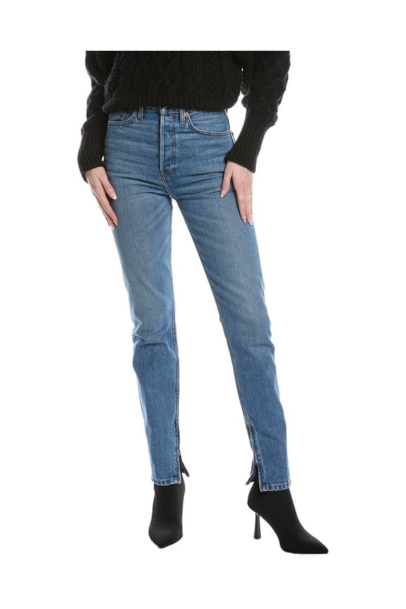 womens Super High Drainpipe Atomic Jean, 25, Blue