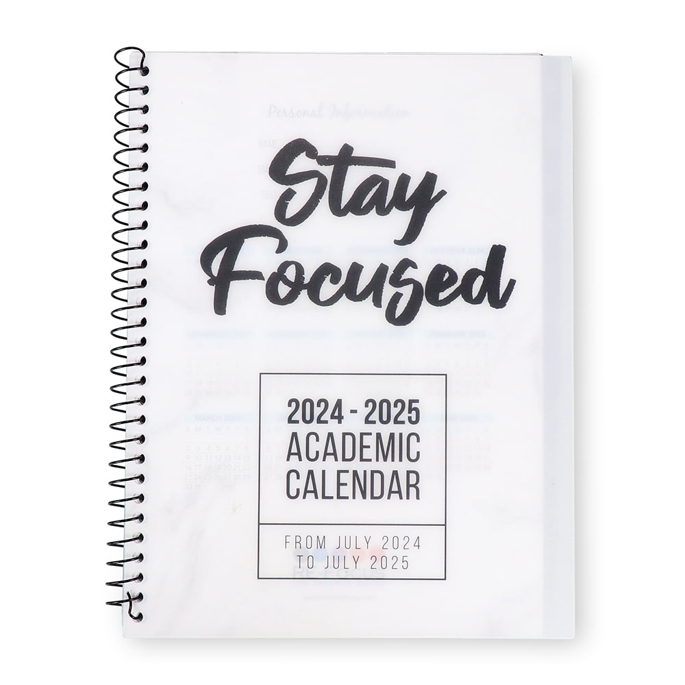 REFOCUS THE CREATIVE OFFICE, 20242025 Academic Calendar, White, Monthly and Weekly Views with