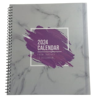 2024 Eccolo Fun Spiral Agenda 7 x 8.63 Weekly Planner Blue/Purple  (RY24-401B)
