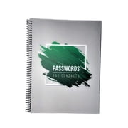 RE-Focus The Creative Office Spiral Password Keeper Organizer, Durable Alphabetical Tabs, Large, Green