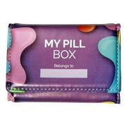 RE-FOCUS THE CREATIVE OFFICE My Pill Box Portable 7-Day Pill Organizer, Multi-color