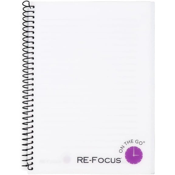 RE-FOCUS THE CREATIVE OFFICE Notebook, White, 140 Pages