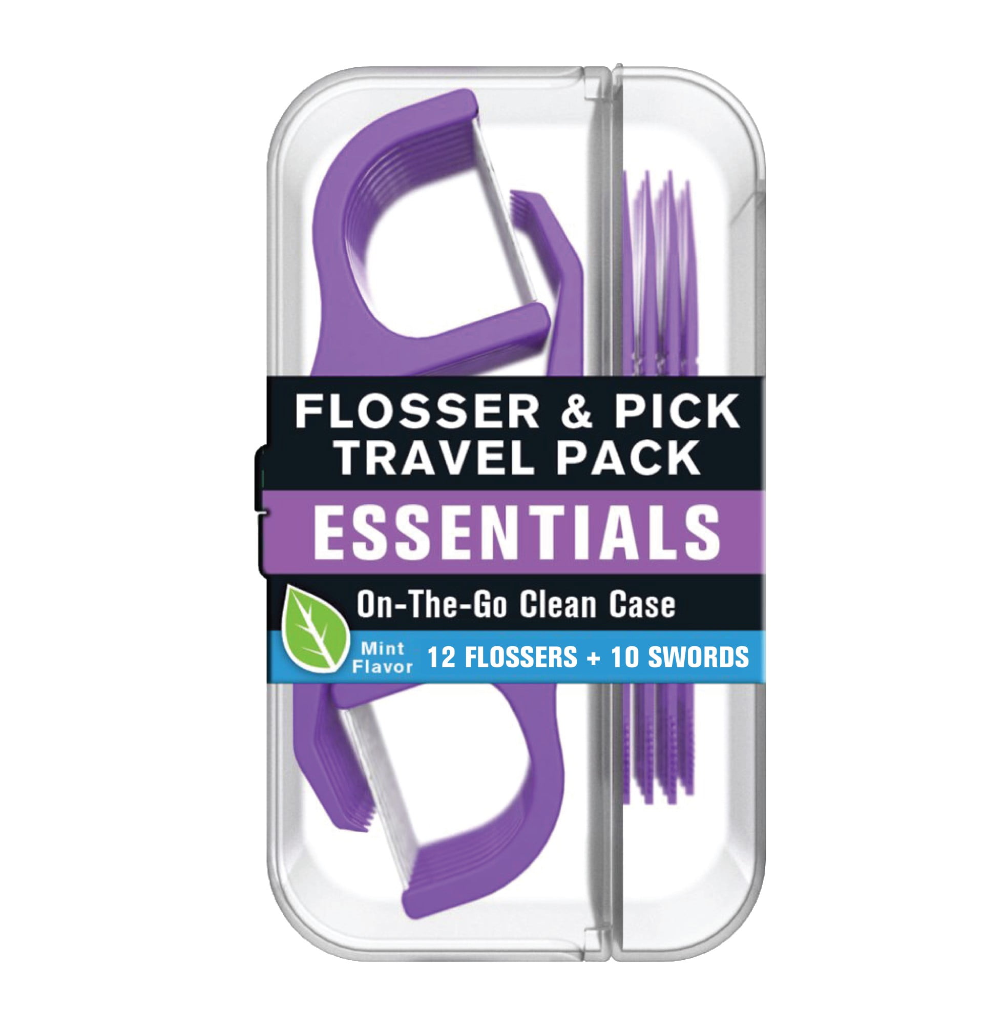 Reach Flossers and Floss Picks Travel Pack, 12 Mint Flossers, 10 Floss Picks