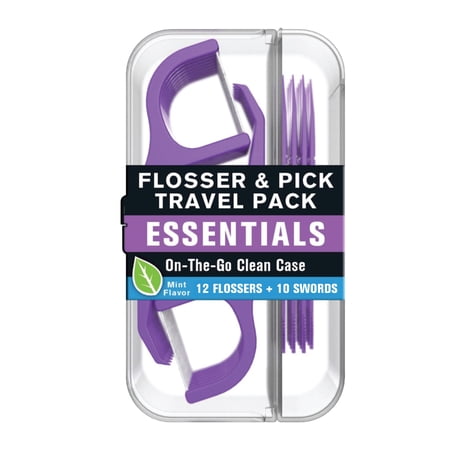 Reach Flossers and Floss Picks Travel Pack, 12 Mint Flossers, 10 Floss Picks