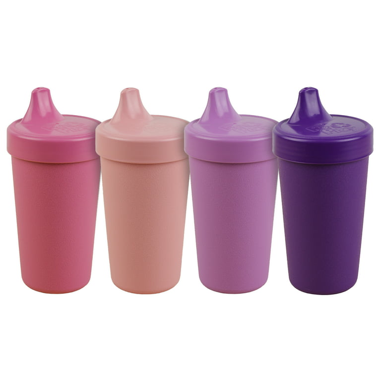 Re Play Made in USA 10 Oz. Sippy Cups for Toddlers (4-pack) Spill