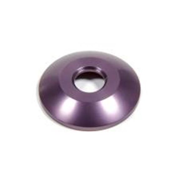 RE Suspension 0.40 in. Thick 2.12 in. OD 0.62 in. Thru Hole Apollo Bump Stop Washer - Purple Anodize