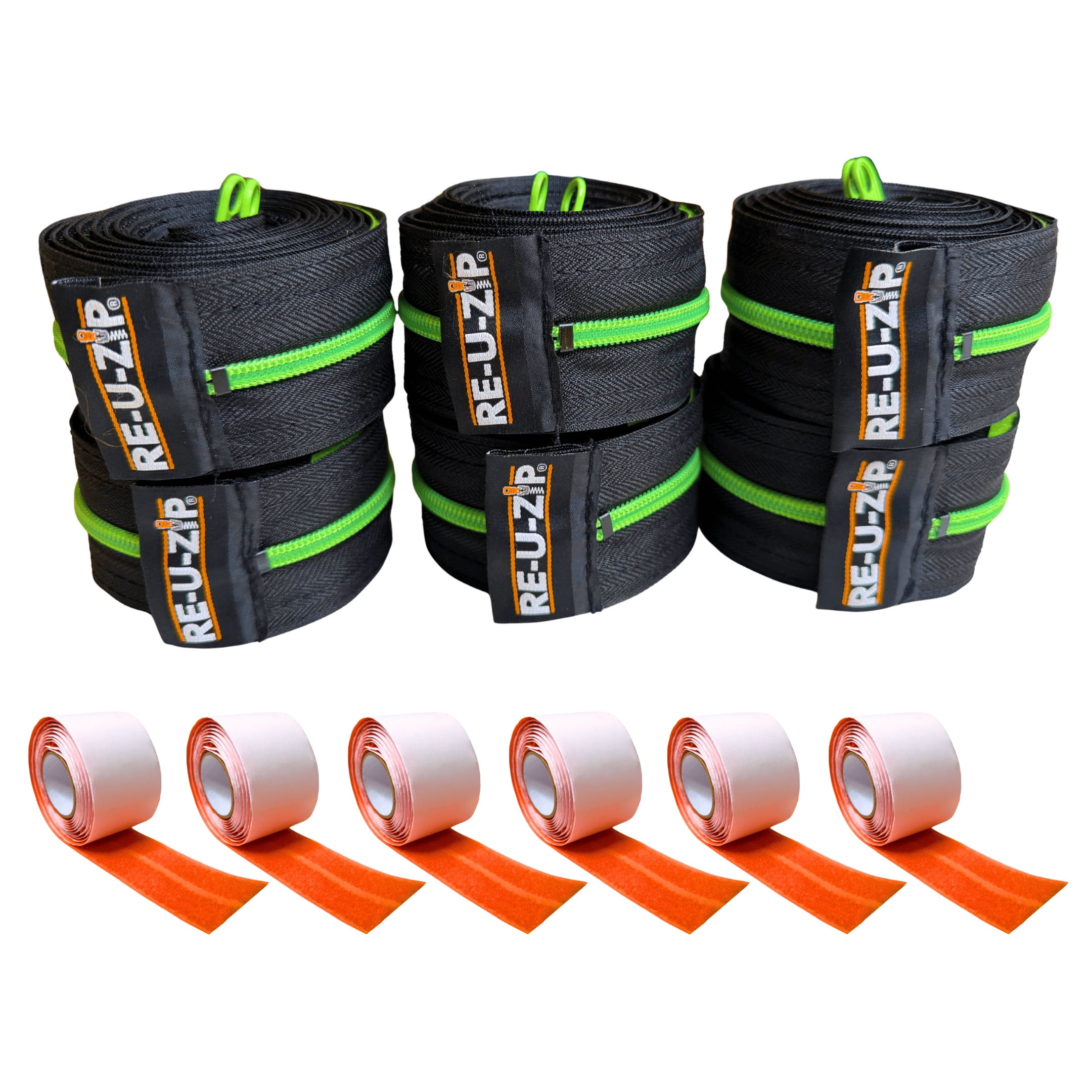 RE-U-ZIP® Fail-Safe™ Reusable Dust Barrier Zipper | 6-Pack - Walmart.com