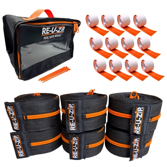 RE-U-ZIP® FAIL-SAFE™ REUSABLE DUST BARRIER ZIPPER | PRO BUNDLE