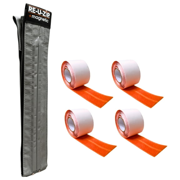 RE-U-ZIP Self-Closing Magnetic Entry Strip | Starter Kit
