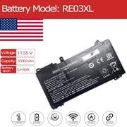 RE03XL Battery for HP PROBOOK 440 G6-6MC31PA G6-6MP31EA G6-5PQ17EA G6-5PQ16EA G6-5TK00EA G6-6AD56UC G6-5PQ48EA G6-5PQ10EA G6-6KZ99US G6-6LT52PA G6-6MC23PA G6-6MC27PA G6-6KV20EP G6-6KV45UC G6-6KX20UC
