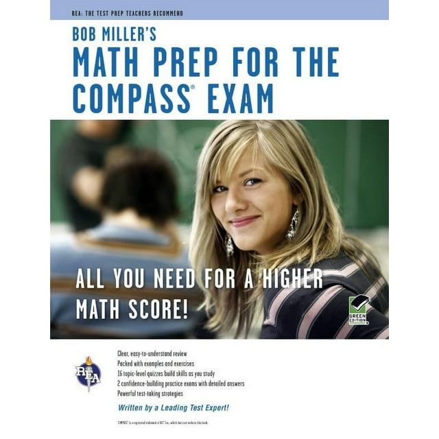 REA Test Preps: Bob Miller's Math Prep for the Compass Exam (Paperback)