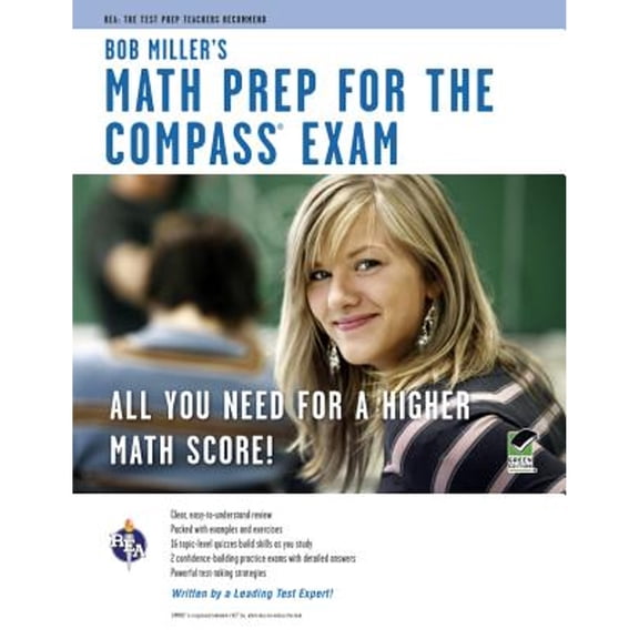 Pre-Owned Bob Miller's Math Prep for the Compass Exam (Paperback) 073861002X 9780738610023