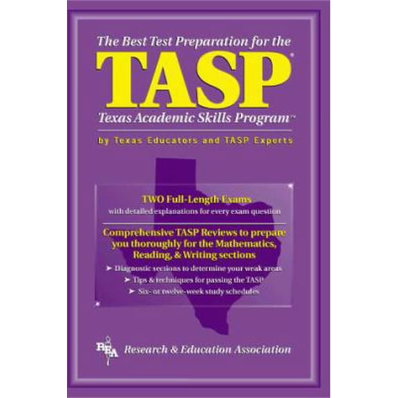 Pre-Owned TASP -- The Best Test Preparation for the Texas Academic Skills Program (Test Preps) (Paperback) 0878918930 9780878918935