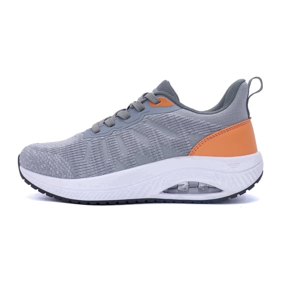 REABO Women's Arch Support Walking Shoes Orthotic Lightweight Breathable Sneakers for Plantar Fasciitis,Grey Size 11