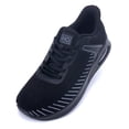 thumbnail image 1 of REABO Women's Wide Toe Box Walking Shoes Sneakers with Arch Support,Black/Gray, Size 6, 1 of 9