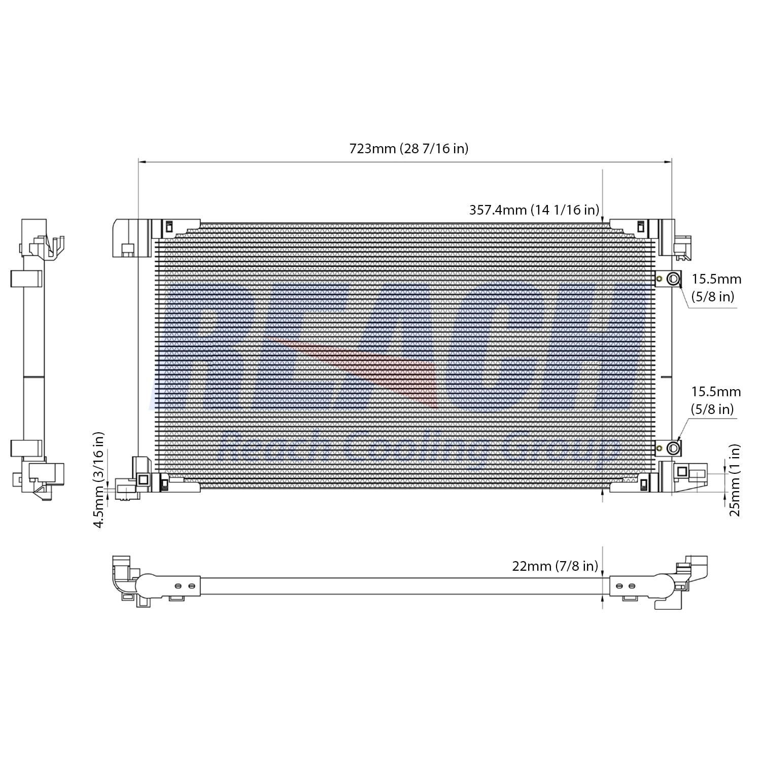 REACH 31-30083 Condenser for Toyota Prius Prime 2017-2021 - Walmart.com