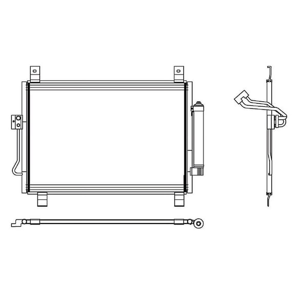 REACH 31-4201 Condenser for Nissan Pathfinder 2015-2013