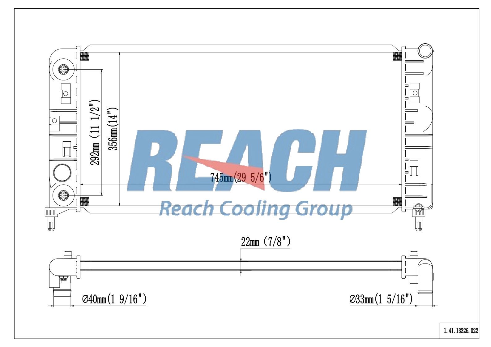 REACH 41-13326 Radiator - Core Expansion - Chevrolet Impala - Walmart.com