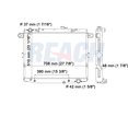 thumbnail image 1 of REACH 41-2755 Radiator for 07-98 Lexus LX470; 07-98 Toyota Land Cruiser, 1 of 1