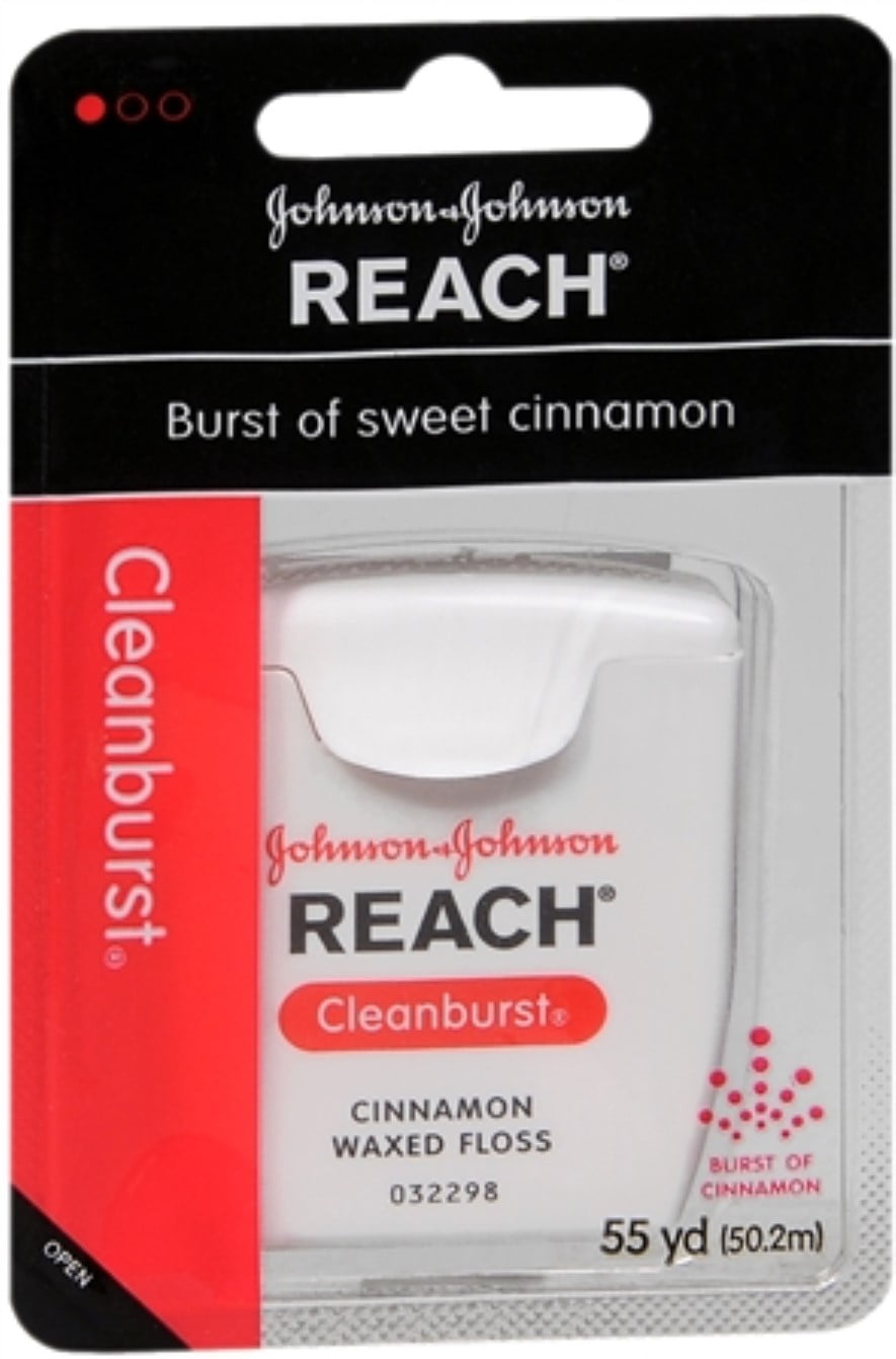 REACH Cleanburst Waxed Floss Cinnamon 55 Yards (Pack of 2)