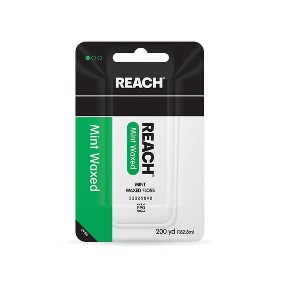REACH DENTAL FLOSS MINT WAXED 200YD