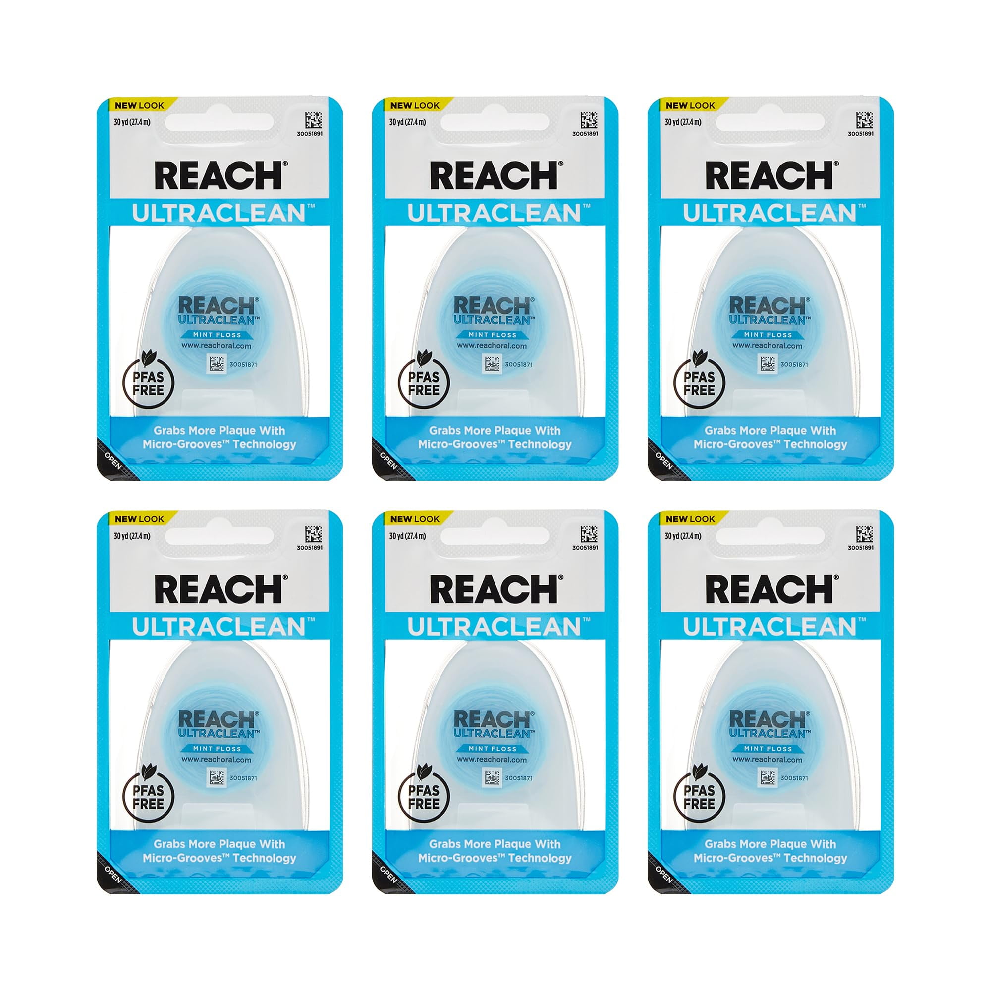 REACH® Listerine Ultraclean Mint JMS2 Waxed Dental Floss Dental Floss