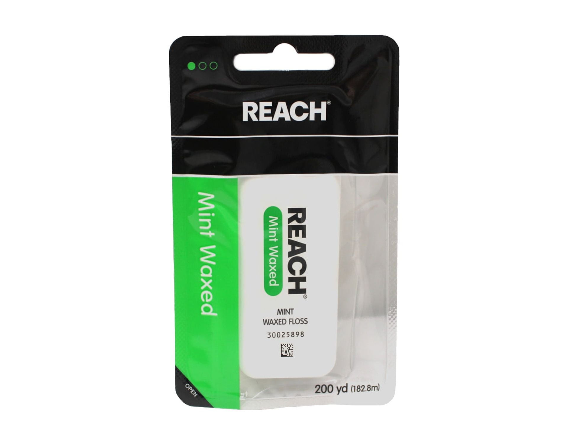 REACH Mint Waxed Floss 200 Yards (Pack of 8)