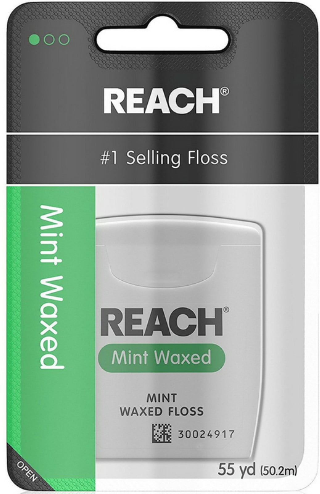 REACH Mint Waxed Floss, 55 Yards (Pack of 3)