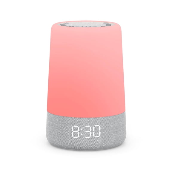 REACHER Sleep Trainer Alarm Clock for Kids, Night Light, White Noise Machine and OK to Wake Clock for Toddlers at Home or Travel, App-Free, Rechargeable