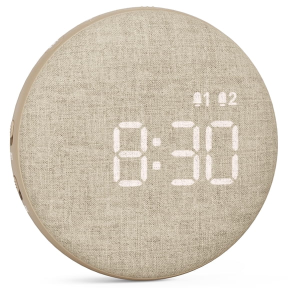 REACHER Travel Vibrating Alarm Clock for Heavy Sleepers Adults, Silent, Dual Alarm Clock, Compact Under Pillow Bed Shaker, Rechargeable Battery Operated, Small, Portable