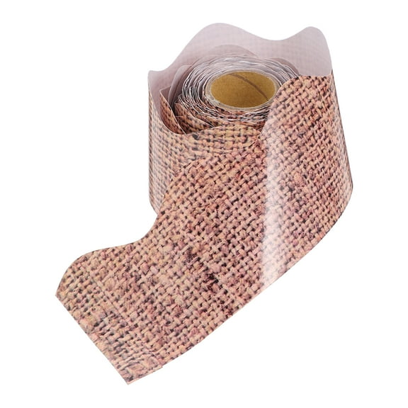 FUEENIRVA Bulletin Board Border Decorative Strip Light Brown 1 Roll 393.7x2.24x0.004in
