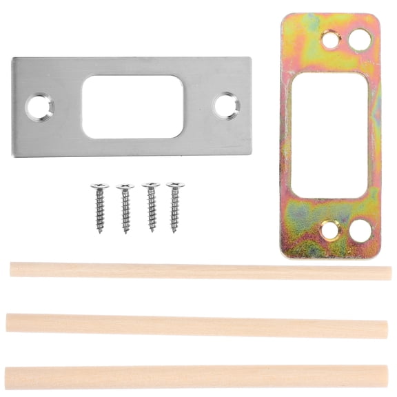 REACHISE Deadbolt Reinforcement Plate Set, Metal Door Guide Plates for Wood Doors, Security Hardware for Enhanced Door