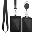 thumbnail image 1 of REACHISE 1 Set Retractable Badge Holders PU Badge Cases ID Cards Name Tag Holders, 1 of 8