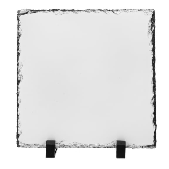 REACHISE 1 Set Sublimation Slate Blank Rock Slate Sublimation Slate Photo Frame Heat Transfer Rock Photo Plaque For Diy Heat Transfer Photo Frame